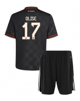 Bayern Munich Michael Olise #17 Maglia Gara Terza Repliche 2025-26 Bambino Maniche Corte